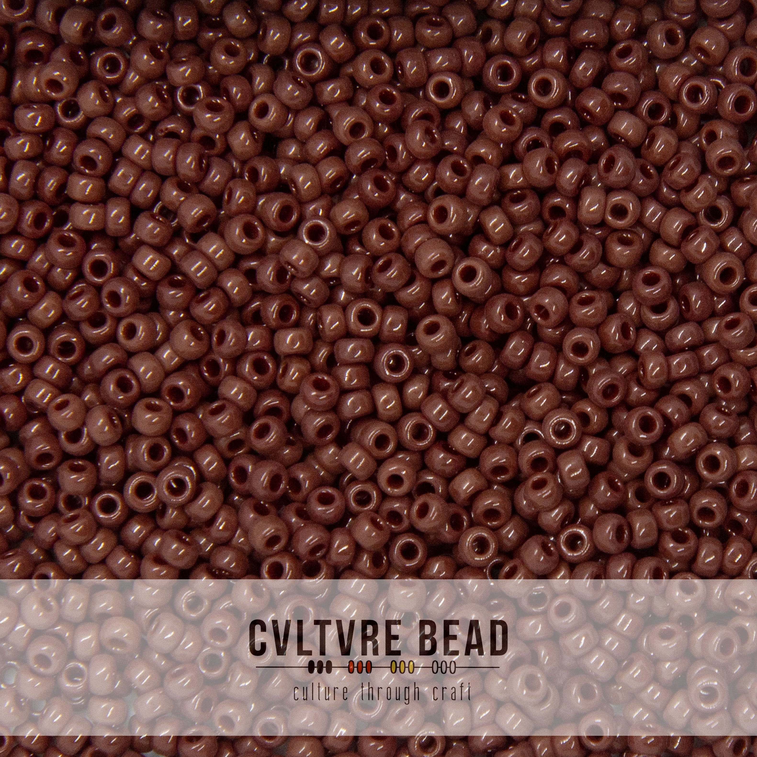 11/0 Opaque Chocolate Brown - 23g - Miyuki Seed Bead